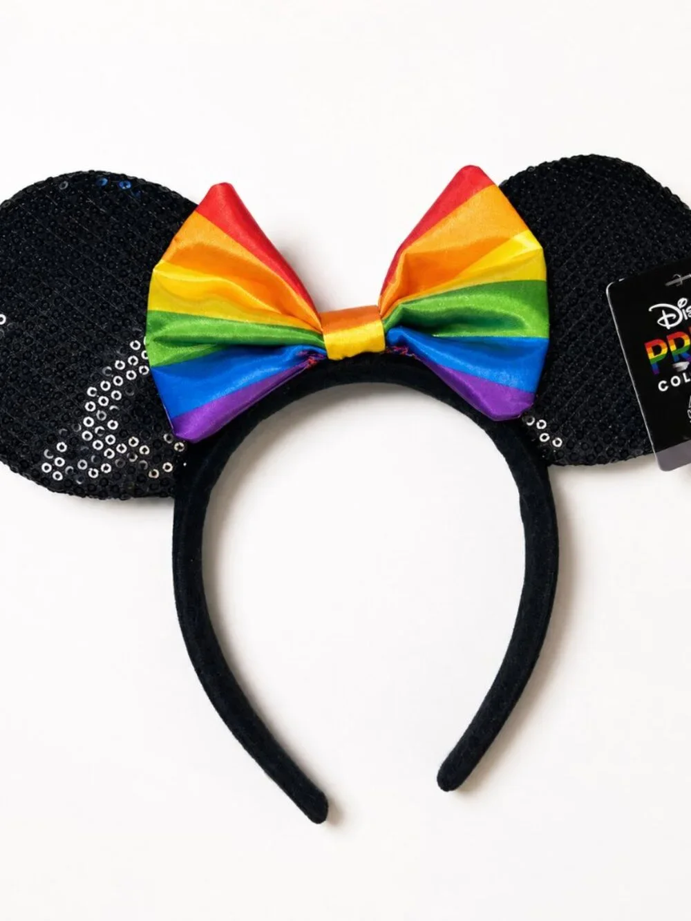 Disney Pride Collection Rainbow Minnie Mouse Ears Headband NWT - Picture 1 of 4